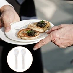 Set Of Caviar Spoons Shell Spoon Mother Of Pearl Caviar Spoons W Round Handle For Caviar, Egg, Ice Cream, Coffee, Restaurant Serving (2 Pieces,3.54 Inches) -KitchenAid Shop 41tn2IVofNL