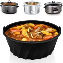 Silicone Slow Cooker Liners, Silicone Crockpot Liner For 6 Quart Oval Slow Cookers, Reusable Crock Pot Liners Silicone Leakproof BPA Free Heat Resistant Dishwasher Safe 14 Silicone Slow Cooker Liners, Silicone Crockpot Liner For 6 Quart Oval Slow Cookers, Reusable Crock Pot Liners Silicone Leakproof BPA Free Heat Resistant Dishwasher Safe -KitchenAid Shop 41ts0NPt4OL. AC