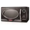 Retro Countertop Microwave Oven, 0.9 Cu. Ft. 800-Watts With LED Digital Display, Child Lock, Easy Clean Interior, Cu.Ft, Black & Frigidaire ETO102-BLACK, 2 Slice Toaster, 900w, Black -KitchenAid Shop 41uC0HtqdJL