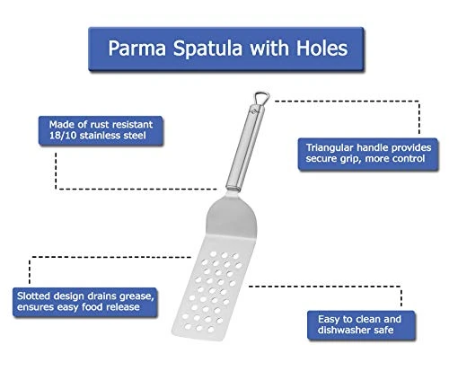 Küchenprofi Uchenprofi Parma Slotted Turner In 18/10 Stainless Steel 5 Küchenprofi Uchenprofi Parma Slotted Turner In 18/10 Stainless Steel - Image 3