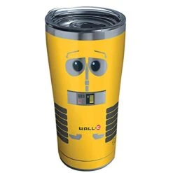 Tervis Disney WALL-E Yellow Triple Walled Insulated Tumbler Travel Cup Keeps Drinks Cold & Hot, 20oz Legacy, Stainless Steel