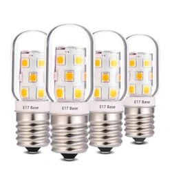 LED Microwave Refrigerator Range Hood Over Stove Appliance Replacement 8206232A E17 Intermediate Base 40W Incandescent Light Bulb 120V 3W 360lm Dimmable Warmwhite 3000K Pack Of 4¡