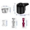 Steam Release Handle,Float Valve Replacement Parts With Anti-Block Shield For Instant Pot Duo/Duo Plus 3, 5, 6 And 8 Quart,Instant Pot Smart Wifi(6 Qt) (DUO)