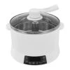 DYRABREST Smart Lifting Electric Hot Pot, Steamer and Low Sugar Rice Cooker, Shabu Shabu Hot Pot, Food Grade Stainless Steel, 4L, keep warm function, Easy Removable Pot