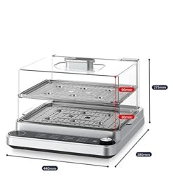 FUUIE Wok Pan Folding Speed Steamer Electric Steamer Household Small Multi-Function Large Capacity Three Layer Multilayer Electric Steamer -KitchenAid Shop 41uMosBNUvL