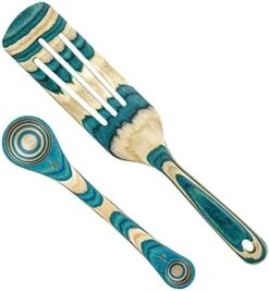 Ique Mykonos Collection 12-1/2" Wooden Spaghetti Spoon And Pasta Server With Teeth -KitchenAid Shop 41uOVNULzpL. AC 1