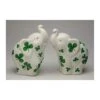 20897 Shamrock Elephant Salt And Pepper Shaker, Green