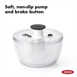 OXO Good Grips GreenSaver Produce Keeper - 4.3 Qt & Good Grips Large Salad Spinner - 6.22 Qt. -KitchenAid Shop 41ubY1xuWjL 1