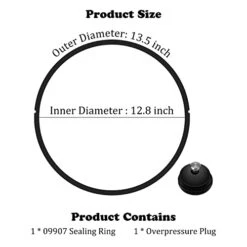 09907 Pressure Canner Sealing Ring & Automatic Air Vent For Presto In Box Pressure Canner Cooker CA16, CA16H & 21 Qt