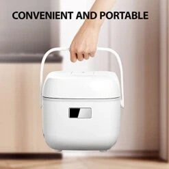Toshiba Small Rice Cooker 3 Cup Uncooked – LCD Display With 8 Cooking Functions, Fuzzy Logic Technology, 24-Hr Delay Timer And Auto Keep Warm, Non-Stick Inner Pot, White -KitchenAid Shop 41uhkoFQmrL