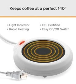 SoHo Funny Coffee Mug With Warmer Gift For Mom, Electric Heated Coffee Lover Gifts For Mothers Day/Birthday/Christmas, 12oz My Favorite Child Gave Me This Mug (Gift Boxed)