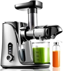 Juicer Machines,AMZCHEF Slow Masticating Juicer Extractor, Cold Press Juicer With Two Speed Modes, Travel Bottle(500ML),LED Display, Easy To Clean Brush & Quiet Motor For Vegetables&Fruits,Gray 18 Juicer Machines,AMZCHEF Slow Masticating Juicer Extractor, Cold Press Juicer With Two Speed Modes, Travel Bottle(500ML),LED Display, Easy To Clean Brush & Quiet Motor For Vegetables&Fruits,Gray -KitchenAid Shop 41uvNBcVKsL. AC
