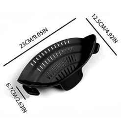 Clip On Strainer For Pots Pan Pasta Strainer, Silicone Food Strainer Hands-Free Pan Strainer, Clip-on Kitchen Food Strainer For Spaghetti, Pasta, Ground Beef Fits All Bowls And Pots - Black 14 Clip On Strainer For Pots Pan Pasta Strainer, Silicone Food Strainer Hands-Free Pan Strainer, Clip-on Kitchen Food Strainer For Spaghetti, Pasta, Ground Beef Fits All Bowls And Pots - Black -KitchenAid Shop 41uwRvlO6rS