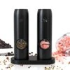 Electric Salt And Pepper Grinder Set, Rechargeable Pepper Grinder With Charger Tray, USB Cable, One Hand Operation, Adjustable Coarseness With Ceramic Grinder, ABS Body, (Set Of 2,Black) 2 Electric Salt And Pepper Grinder Set, Rechargeable Pepper Grinder With Charger Tray, USB Cable, One Hand Operation, Adjustable Coarseness With Ceramic Grinder, ABS Body, (Set Of 2,Black) -KitchenAid Shop 41ux7NTBuqL