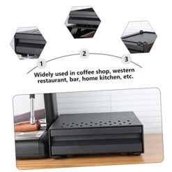 Cabilock 1pc Coffee Grounds Box Stainless Steel Trash Can Stainless Steel Coffee Maker Espresso Ground Coffee Coffee Machine Drawer Organizer Coffee Grind Waste Bin Coffee Maker Slider -KitchenAid Shop 41uxq3aAaIL