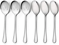 6 Pack Serving Spoons Set, 3 Large Serving Spoons, 3 Slotted Serving Spoons, Stainless Steel Buffet Dinner Restaurant Serving Spoons Set, Catering Serving Utensils For Party Banquet, 9.8 Inch -KitchenAid Shop 41v yrSJyZL. AC