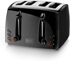 Black & Decker 4-Slice Toaster, Extra-Wide, Black, TR1410BD,10.91x11.54x7.71 & EasyCut Extra-Tall Can Opener With Knife Sharpener And Bottle Opener, Black, EC500B-T 18 Black & Decker 4-Slice Toaster, Extra-Wide, Black, TR1410BD,10.91x11.54x7.71 & EasyCut Extra-Tall Can Opener With Knife Sharpener And Bottle Opener, Black, EC500B-T -KitchenAid Shop 41v9Ib2NhVL. AC
