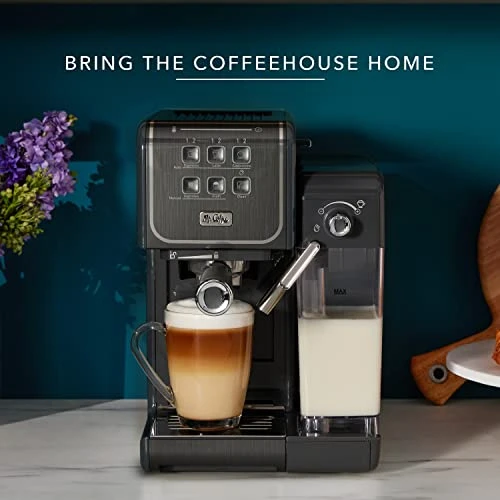 Mr. Coffee® ® One Touch CoffeeHouse+ Espresso, Cappuccino, And Latte Maker,530 Ml, Grey 7 Mr. Coffee® ® One Touch CoffeeHouse+ Espresso, Cappuccino, And Latte Maker,530 Ml, Grey - Image 5