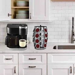 Cup Holder Carousel Coffee Pod Holder Kcup Organizer Coffee Station Coffee Décor K Cup Storage For Counter, Holds 20 Coffee Pods, No Assembly Required, Black -KitchenAid Shop 41vAlXoAB4S