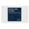4x6 Recipe Card Protector Sleeves (200 Count) | Crystal Clear Covers Protect Your Recipes From Kitchen Messes