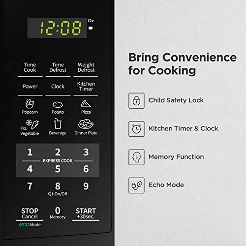 FRIGIDAIRE EFR321-AMZ 3.3 Cu Ft Stainless Steel Mini Fridge, Perfect For Home Or The Office, Platinum Series & COMFEE' EM720CPL-PMB Countertop Microwave Oven With Sound On/Off, 700W, Black 7 FRIGIDAIRE EFR321-AMZ 3.3 Cu Ft Stainless Steel Mini Fridge, Perfect For Home Or The Office, Platinum Series & COMFEE' EM720CPL-PMB Countertop Microwave Oven With Sound On/Off, 700W, Black - Image 5