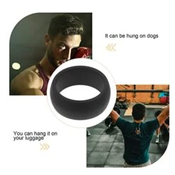 BESPORTBLE Mens Rings Mens Rings Women's Ring Breathable Mens Silicone Wedding Rings: Rubber Ring Bands For Men Black Engagement Band For Workout Sports Size8 4pcs Women Rings Mens Ring Mens Ring -KitchenAid Shop 41vPgZm5TdL
