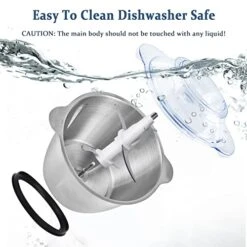 Food Chopper, 5 Cup Food Processor Mini Electric, 250W Meat Grinder With 4 Bi-Level Blades, Small Stainless Steel Mincer For Kitchen, Vegetable, Onion, Garlic, Salad, Baby Food, Fruit, Nuts -KitchenAid Shop 41vU0Jy8bgL