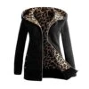 VODMXYGG Winter Coats For Women Plus Velvet Thicker Hooded Sweatshirt Leopard Zipper Over Outwear -KitchenAid Shop 41vWBghOWVL