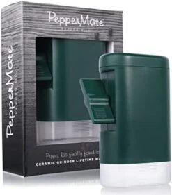 Refillable Sea Salt And Pepper Grinder - Traditional Ceramic Peppercorn Grinder, Pepper Mill By PepperMate (Black) -KitchenAid Shop 41vWkeRuKbL. AC