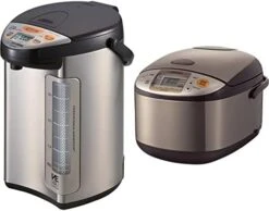586361-CV-DCC40XT America Corporation Ve Hybrid Water Boiler And Warmer, 4-Liter, Stainless Dark Brown & Zojirushi NS-TSC18 Micom Rice Cooker And Warmer, 10-Cups -KitchenAid Shop 41vZw0UN4JL. AC