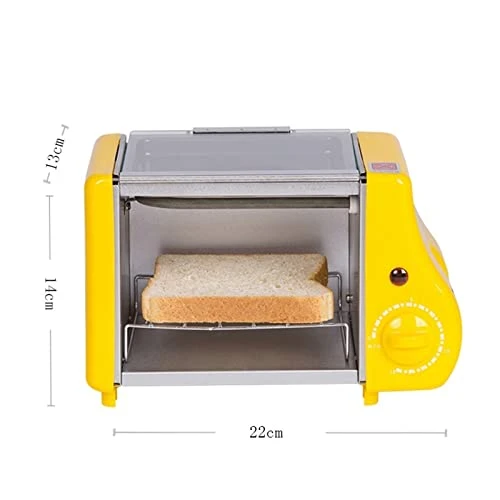 Mbj Bread Maker Multifunctional Mini Electric Oven Grill Omelette Omelette Skillet Breakfast Maker Toaster (Color : Pink) 4 Mbj Bread Maker Multifunctional Mini Electric Oven Grill Omelette Omelette Skillet Breakfast Maker Toaster (Color : Pink) - Image 2