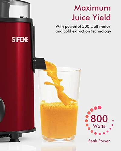 Juicer Machine, SIFENE Big Mouth Centrifugal Juicer 500W, Juice Maker Extractor For Fruit And Vegetable With 3-Speed Setting, Easy To Clean 6 Juicer Machine, SIFENE Big Mouth Centrifugal Juicer 500W, Juice Maker Extractor For Fruit And Vegetable With 3-Speed Setting, Easy To Clean - Image 4