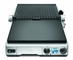 Breville BGR820XL Smart Grill, Electric Countertop Grill, Brushed Stainless Steel., 14" X 14" X 5 3/4" -KitchenAid Shop 41vgfT3XYXL