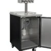 Kegco XCK-1B-4 Four Faucet Commercial Direct Draw Beer Dispenser Black Kegerator Keg Cooler