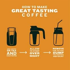 - Cold Brew Mason Jar Coffee Maker, Durable Glass, Heavy Duty Stainless Steel Filter And Lid - 2 Quart, (64 Oz / 1.9 Liter) -KitchenAid Shop 41vnu84jW6L