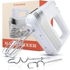 Owerful Electric Kitchen Hand Mixer, 200 Watts, 5 Speed Food Handheld Mixer, With Turbo Button, Dough, Whisk And Beater Attachments, And Accessory Bin, For Dough, Eggs, Batter, -KitchenAid Shop 41w0CcG159L. AC