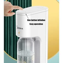 Soda Maker Sparkling Water - Drink Machine - Make Homemade Sparkle Water, Carbonator/Sparkling & Seltzer Water Maker With Glass Bottle,Portable Kitchen Office Bar Sparkling Water Maker -KitchenAid Shop 41w8dzy8pdL 2