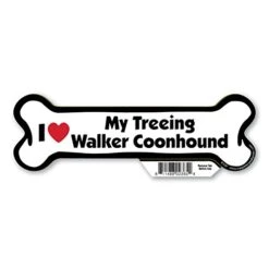 I (Heart) Love My Treeing Walker Coonhound Bone Magnet