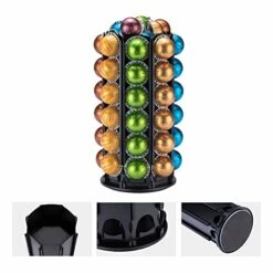 For Nespresso Pods Holder With Central Additional Pods Storage (Carousel-60+ Pods) -KitchenAid Shop 41wHKLFpODL