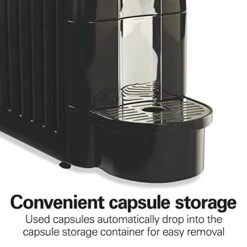 Hamilton Beach Espresso Machine, Compatible With Nespresso Pods, Single Serve Coffee Maker, Powerful Italian 19 Bar Pump, 22 Oz. Water Reservoir, Custom Cup Size, Holds 13 Capsules, Black (40726) -KitchenAid Shop 41wIyl9oO4L