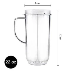 Tall 22oz Replacement Part Cup Mug With Handle Compatible With 250w Magic Bullet On-The-Go Mug -KitchenAid Shop 41wLHToknrL