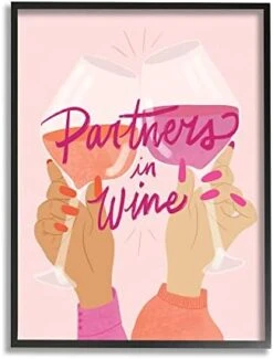 Stupell Industries Wine Partners Text Glam Sassy Friends Calligraphy, Design By EmmaKisstina -KitchenAid Shop 41wMLx1WfrL. AC