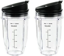 Blender Cups For Ninja Blender, 18OZ Cup With Sip & Seal Lids Compatible With 900w 1000w Nutri Ninja Blender Auto IQ Series (2 Pack) -KitchenAid Shop 41wTMU5PtcL. AC