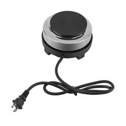 Mini Electric Heater Stove, 500W 5.6 Inch Round Hot Plate Portable Countertop Burner For Ceramic Glass Kettle Single Plate Cooktop, Easy To Clean Multifunction Home Kitchen Hot Burner(110V Black) -KitchenAid Shop 41wdRFblirL