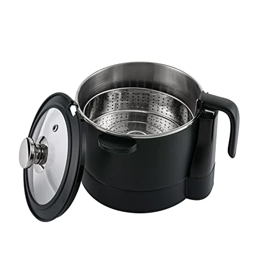 3L Electric Hot Pot Smart Lifting Electric Steamer Multifunction Electric Shabu Shabu 1500W Stainless Steel Pot Electric Cooker Steamer For Home Office Kitchen Dorm Cooking (Green) 6 3L Electric Hot Pot Smart Lifting Electric Steamer Multifunction Electric Shabu Shabu 1500W Stainless Steel Pot Electric Cooker Steamer For Home Office Kitchen Dorm Cooking (Green) - Image 4