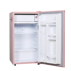 FRIGIDAIRE EFR376 Retro Bar Fridge Refrigerator With Side Bottle Opener, 3.2 Cu. Ft, Pink/Coral & Ninestars DZT-12-5PK Automatic Touchless Infrared Motion Sensor Trash Can, 3 Gal 12 L -KitchenAid Shop 41wkHOd6FAL