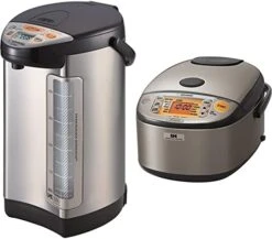 586361-CV-DCC40XT America Corporation Ve Hybrid Water Boiler And Warmer, 4-Liter, Stainless Dark Brown & Zojirushi NS-TSC18 Micom Rice Cooker And Warmer, 10-Cups -KitchenAid Shop 41wkY8g TGL. AC