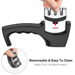 GENERIC Kitchen Knife Sharpener,2023 Best Upgraded 3-Stage Blade Sharpener Stone(Ceramic,Coarse,Fine).Made For Chef/Fillet Knives.Easy Manual Sharpening With Cut-Resistant Glove For More Safety 12 GENERIC Kitchen Knife Sharpener,2023 Best Upgraded 3-Stage Blade Sharpener Stone(Ceramic,Coarse,Fine).Made For Chef/Fillet Knives.Easy Manual Sharpening With Cut-Resistant Glove For More Safety -KitchenAid Shop 41wppswgoCL