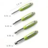 Apple Corer Set Of 4 Sizes, Corer And Pitter With Comfortable Rubber Handle, For Fruit, Vegetables, Apples, Pears, Cherries, Jujubes And Red Dates