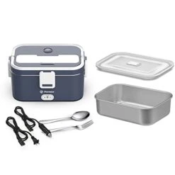 Electric Lunch Box + Extra SS Tray*1 (with Airtight Lid)